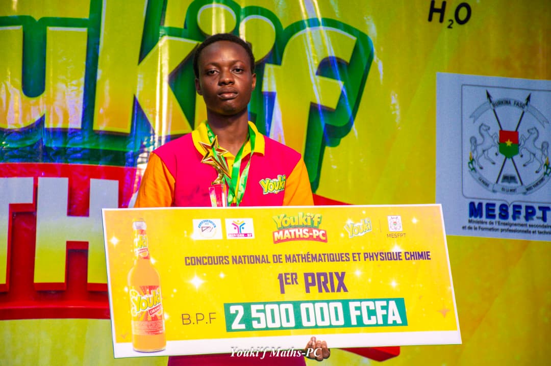 Olympiades nationales Youki’F Maths-PC 2026 : BILA W. Fahad Mathis offre à Bobo-Dioulasso le titre de champion national